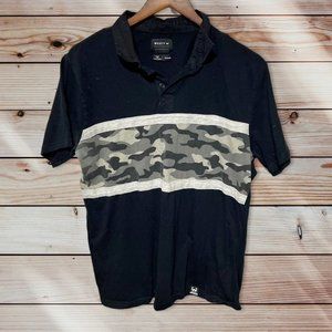 Westy Black and Camo Polo Size Medium